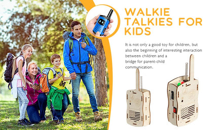 STEM Toys Science Kids Walkie Talkies for 6 7 8 9 10 11 12 13 14+ Years Old Boys Girl Teens Gift Ideas DIY Birthday Gifts Building Crafts Kit