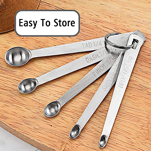 1PCS 1/5tsp(1ml) Mini Measuring Spoon, Small Teaspoon for Tiny Amounts - size: 1/5tsp|1ml