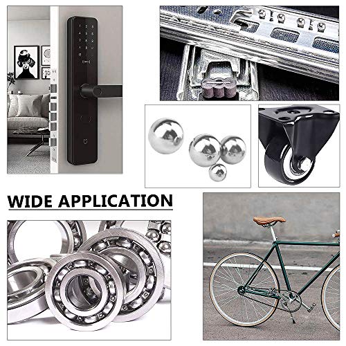 580Pcs 15Kinds 304 Stainless Steel Precision Chrome Steel Bearing Ball Assortment Kit for Repairing Bicycle