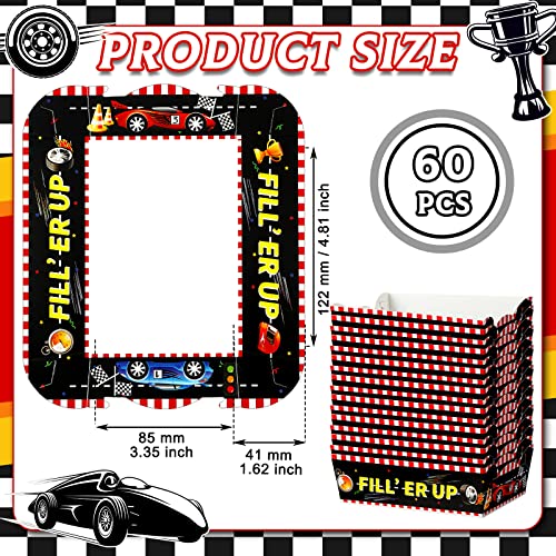 Cunhill 60 Pack Paper Food Trays 1 Lb Disposable Carnival Racing Car - size: 1 lb, style: Racing Car