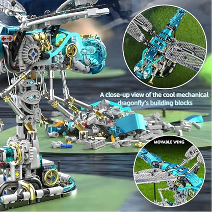 Mechanical Dragonfly Building Blocks for Adults - color: Dragonfly