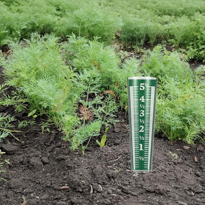 6 Pcs Rain Gauge Outdoor, 5 Inch Capacity Plastic Easy to Read Rain Gauges Measure and Monitor Precipitation Magnifying Scale and Numbers for Garden Yard Field Lawn (Blue, Green)