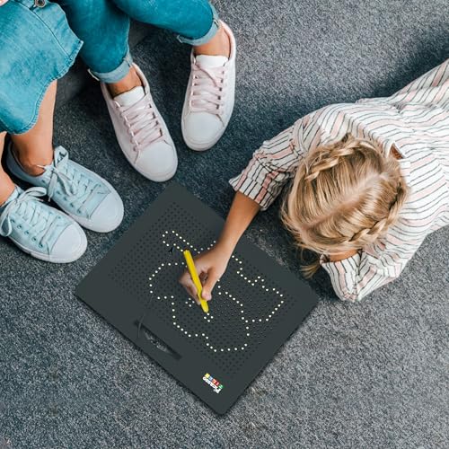 PicassoTiles 2-Pack Magnetic Drawing Board, Letter Board Freestyle STEM Toy - style: 2pk 4in1 Alphabets, Num& Free