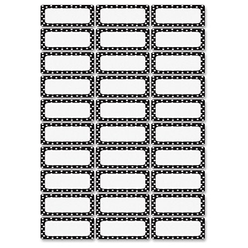 Ashley Productions Black Dots Magnetic Small Nameplates