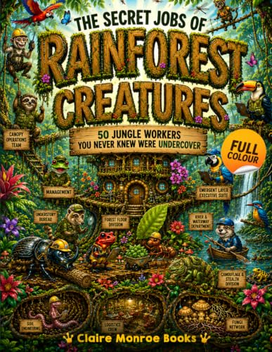 The Secret Jobs of Rainforest Creatures For Kids Aged 6 to 10: An Illustrated Fun Animal Encyclopedia To Learn About Nature | Full-Color Illustrated Edition (Secret Animal Jobs)