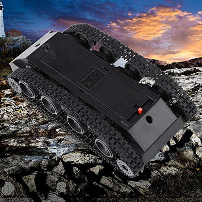 Hilitand DIY Kit Lightweight Shock Absorbed Plastic Tank Chassis with 130 Motor 3V-7V for Tank Toys Robot Projects