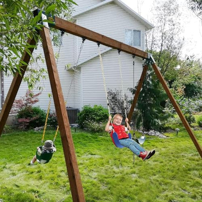 BETOOLL Heavy Duty Swing Hangers Swing Set Hardware Playground Porch Yoga Seat Trapeze Wooden Sets Indoor Outdoor Set of 8 - color: Black 8pcs