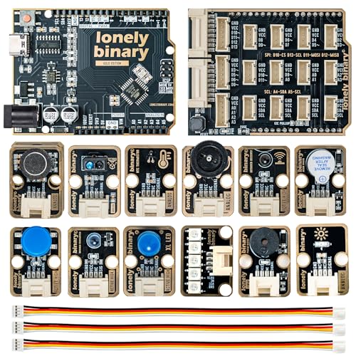 Lonely Binary TinkerBlock UNO R3 Starter Kit 12 Sensors