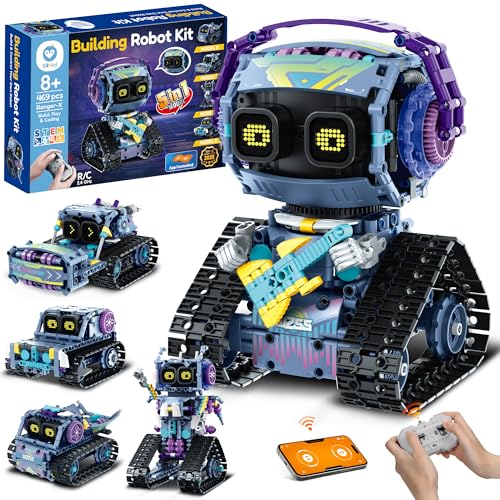 Sillbird Robot Building Kit with Remote Control STEM Gifts for Boys 8-12