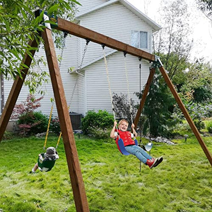BETOOLL Heavy Duty Swing Hangers Swing Set Hardware Playground Porch Yoga Seat Trapeze Wooden Sets Indoor Outdoor Set Black of 4 - color: Black 4pcs