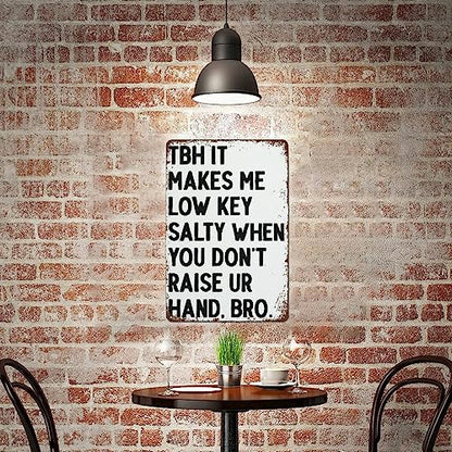 High School Classroom Funny Math s English Classroom Decor Junior High Sign Science Retro Nostalgic Metal Tin Sign Wall Quote Living Room Bathroom Gym Gift for Friends Family Lady 8x12 Inch
