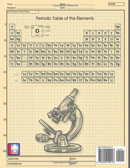 Laboratory Notebook: Lab Notebook for Graduate Student Researchers | 120 Pages | 5x5 Quad Ruled Grid | 8.5 x 11 inches