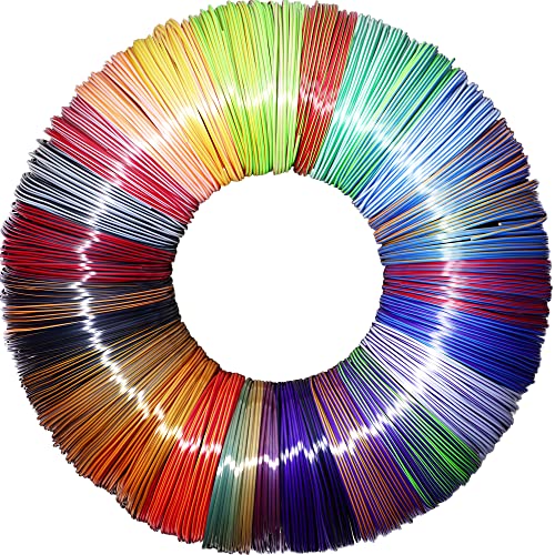MIKA3D 25 Colors 2 Dual Color in 1 Silk PLA Filament Refill Sample Pack, 25 Different Type Dual Color Silk PLA, Each 4 Meter, Total 100m Silk Shiny Dual Color PLA 3D Printer 3D Pen Material Refill - color: 25 Colors Dual Color Silk Pla