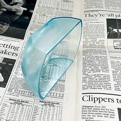 MAGDEPO 5X Desktop Dome Magnifier Paperweight 3 inch Magnifying Glass Optical Oval Acrylic Lens for Seniors with Low Vision or People Reading Books, Bible, Newspaper, Maps, Fine Print, Coins, Stamps - size: 3.3" x 2.6"