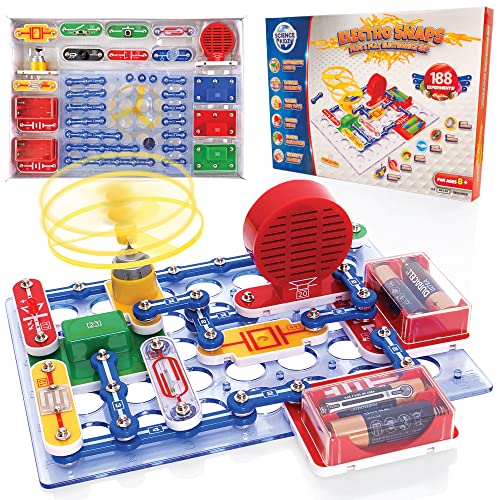 Science Kidz Electronics Kit - 188 Science Experiments Set for Kids
