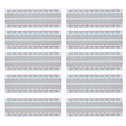 MCIGICM 10pcs Breadboard 830 Point Solderless Prototype PCB Board