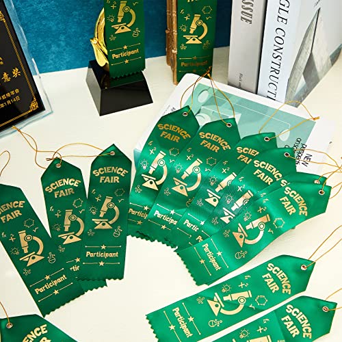 Taiyin 25 Pcs Science Fair Ribbons,Science Fair Participant Award,Green - color: Green, size: Science Fair Participant Award