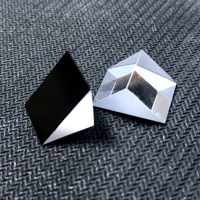 Right Angled Triangular Prism, N-BK7 (K9) Optical Components Glass for Precision Instruments Excellent, Physics, Light Refraction & Wavelength Experiments - size: 15MM