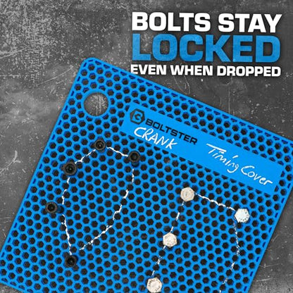 Boltster Original Silicone Fastener Organizer Tray, Blue - color: Blue