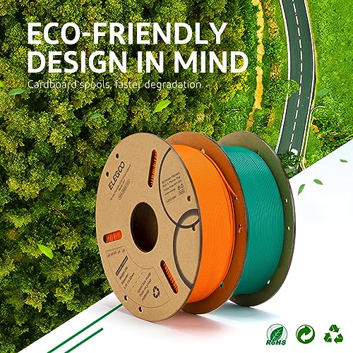 ELEGOO PLA Plus 3D Printer Filament 1.75mm Black 1KG, Tougher & Stronger - color: Black, size: 1KG