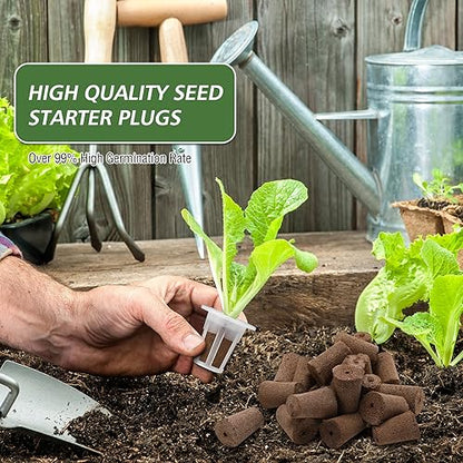 Ziliny 200 Pcs Hydroponic Grow Sponges Pods, 100 Sponges 100 Root Baskets