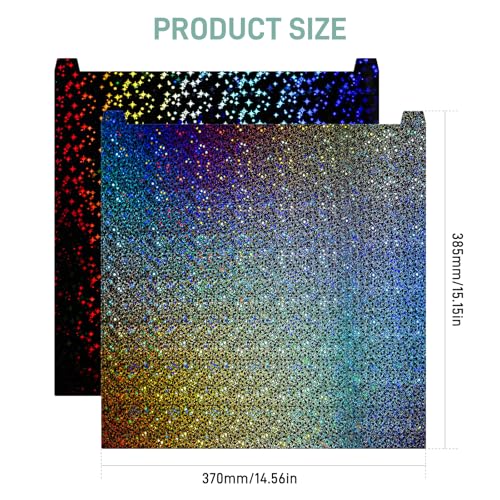 2026 Upgrade Double Sided Build Plate for Creality K2 Plus - color: Kaleidoscope + Starry Sky