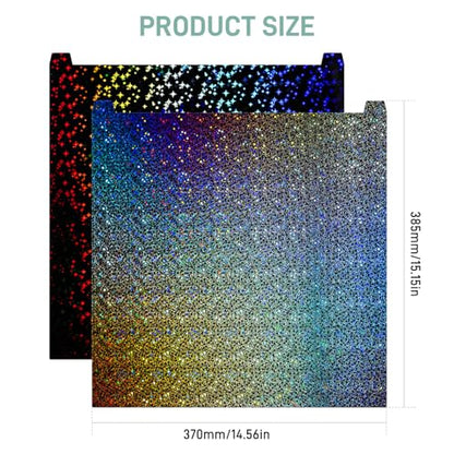2026 Upgrade Double Sided Build Plate for Creality K2 Plus - color: Kaleidoscope + Starry Sky