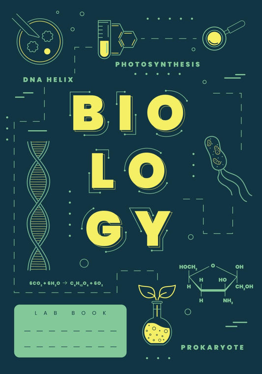 Biology Lab Book: Laboratory Notebook (20 experiments) for High School, College, University & IB DP Biology Students and Biology Teachers