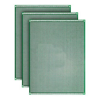 Double Sided PCB Board,D DZRCOXI Large PCB Circuit Board Protoboard 3Pcs 15X20CM for DIY Soldering Electronic Projects Compatible with Arduino Kits (15X20CM-3Pcs) - style: 15X20CM-3Pcs