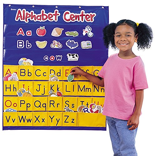 Learning Resources Calendar, Weather & Alphabet Pocket Charts Bundle for Classroom