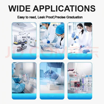 10mL Centrifuge Tubes,200 PCS Conical Tubes Sterile/2Bag Pack,Leak-Proof Screw Caps(Blue), Plastic Container with Write Marks, Non-pyrogenic, DNase/RNase Free - size: 10ml-Blue