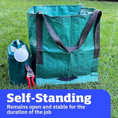 DURASACK Heavy Duty Storage Tote Bag 22-Gallon, Green Single (Pack of 10) - color: Green, size: Single (Pack of 10)