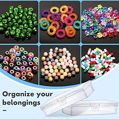 Jetec 18 Pieces Small Clear Plastic Storage Box, 5.2 x 3 x 1.2 Inch - size: 5.2 x 3 x 1.2 Inch