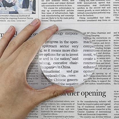 6X Paperweight Magnifying Glass Desktop Dome Magnifier 3.14in
