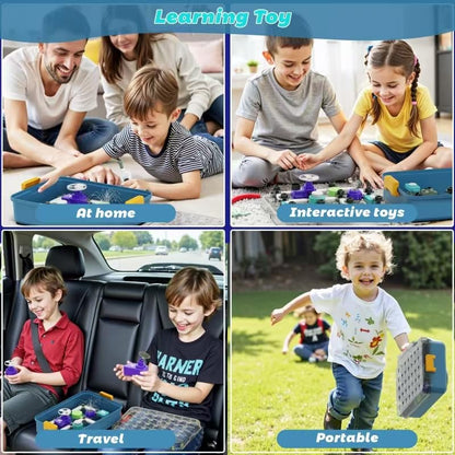 Science Kits for Kids Age 5-7 8-12, STEM Educational Learning Toys with 58 Circuit Parts, Over 520 Projects, Travel Sensory Table Fidget Toy for Boys Girls Birthday Gifts Ages 3 4 5 6 7 8 9 10 11 12
