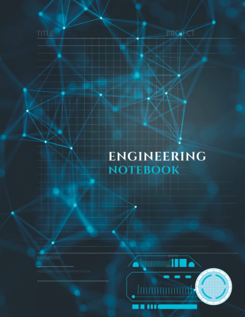 Engineering Notebook: Blue, Aesthetic Journal with Quad Ruled Graph Paper for Engineers, Teachers, High School, and College Students to Record Ideas, Research, and Design Projects