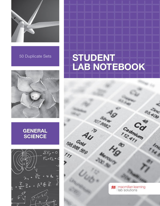 Student Lab Notebook: General Science - 50 Duplicate Sets