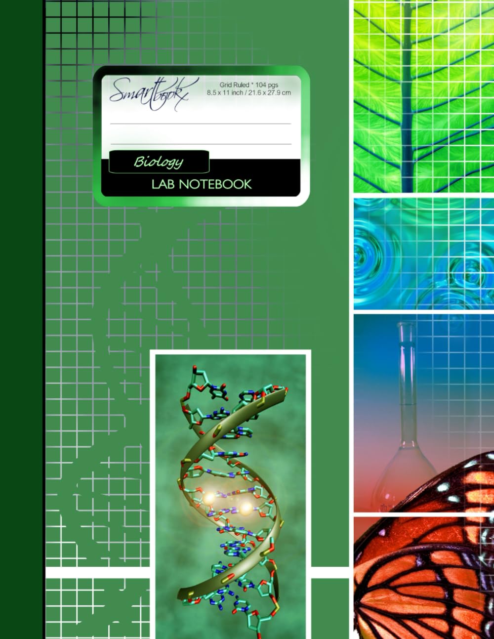 Lab Notebook: For Biology Laboratory Research or College Students (104 NON DUPLICATE pages | 8.5 x 11" Softback | Science Composition Notebooks)