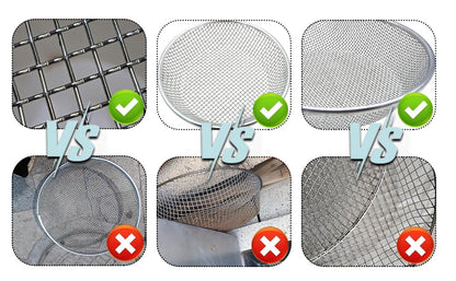 3PCS Soil Sifter for Gardening, Rock Sifter for 5 Gallon Bucket,Compost Sifter Dirt Sifter,Captures Dirt Rocks Sawdust - color: 3PCS (1/4in, 1/8in, 3/8in)