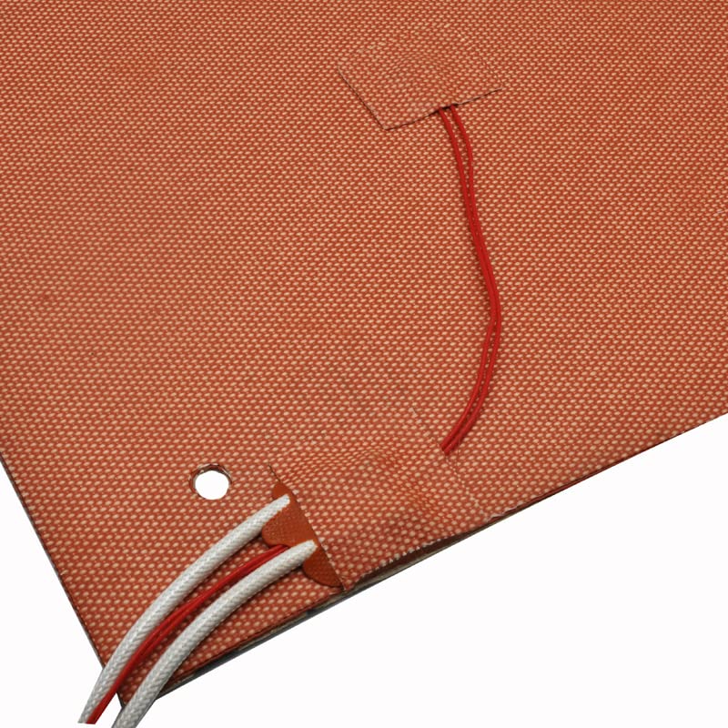 High Temperature 24V 235mm Ender 3 V2 Flexible Silicone Heater Hot Bed 5 Holes for Creality Ender 3 Pro 3S Ender 5 Ender 3 S1 Pro 3D Printer with 4 Points Build Plate (Silicone 24V)