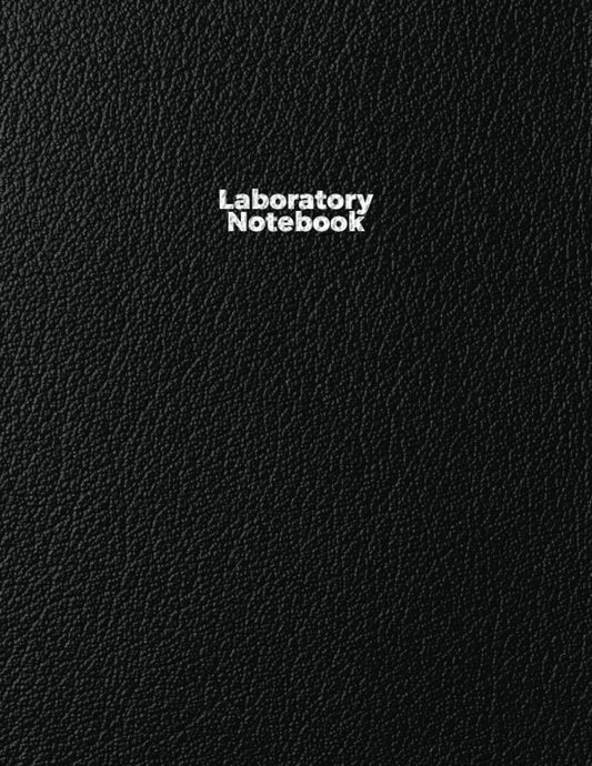 Laboratory Notebook: Paperback notebook for Students and Researchers - 142 Pages (numbered) - 4 x 4 Quad Graph Paper | Black