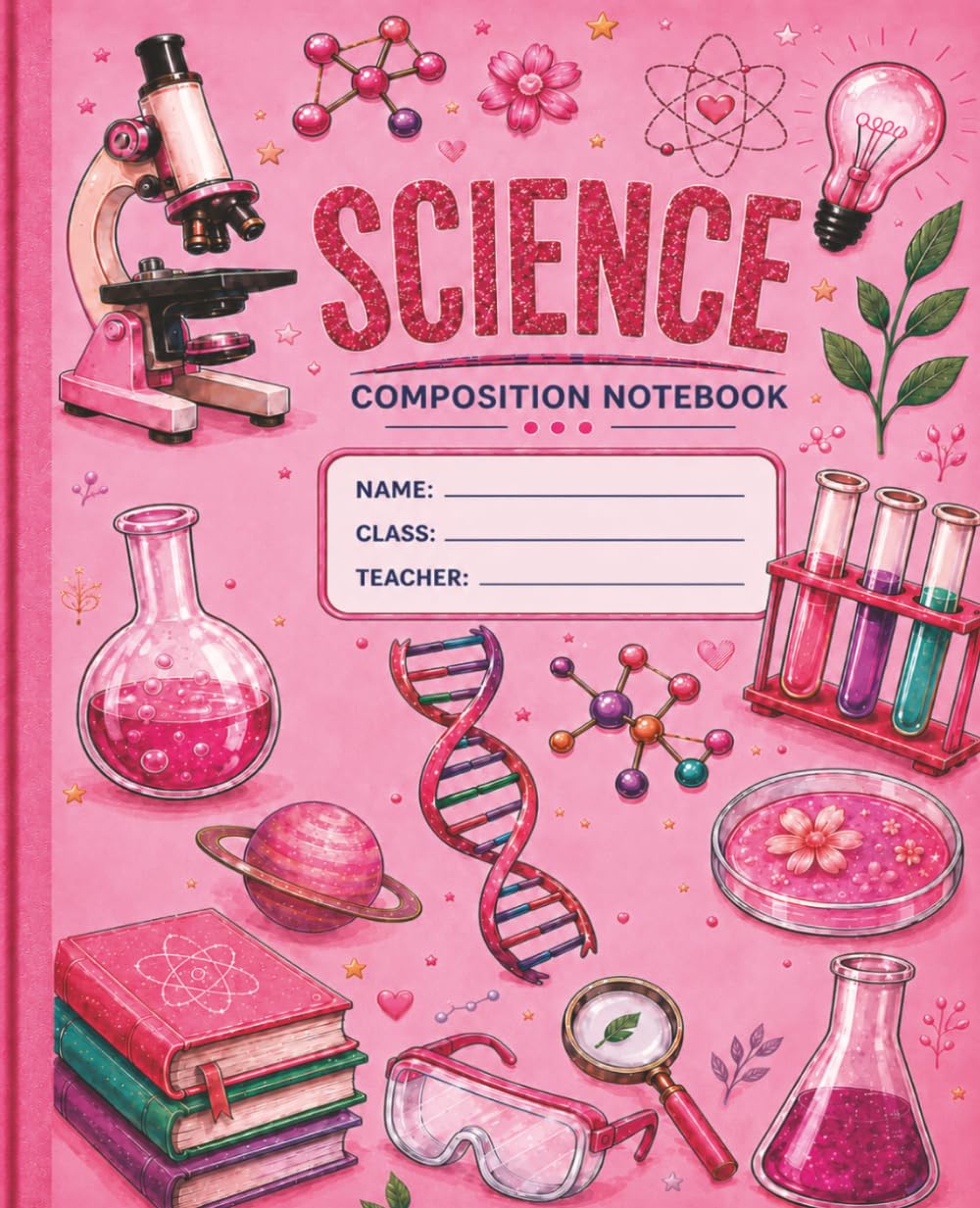 Science Notebook: For Students, Teachers & Scientists | Ideal for School, Lab Notes, STEM Classes, Homework, Journaling & Research