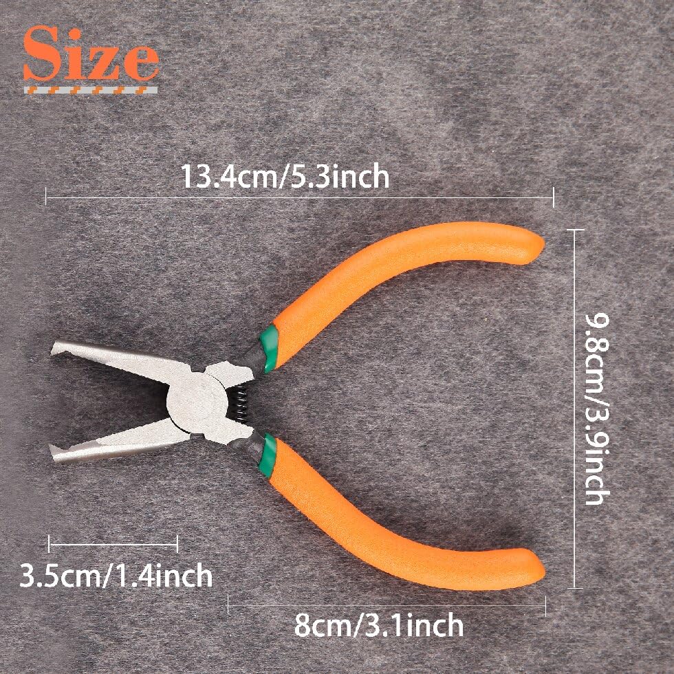 6-Inch Transverse End Cutter SMT/SMD Chip Cutters Side Cutting Pliers Front Angle Cutter Nipper End Cutter with Extra Long Flat Nose Tip Cutter 90 Degree Blade Precision Plastic Model - style: 6"